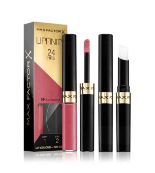 Max Factor - Liquid lipstick and balm Lipfinity 24h - 024: Stay Cheerful