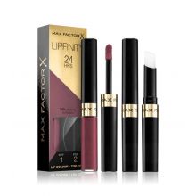 Max Factor - Liquid lipstick and balm Lipfinity 24h - 330: Essential Burgundy