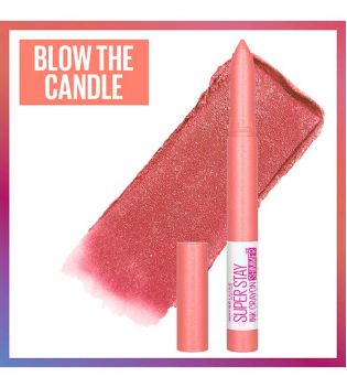 Maybelline - *Bday Edition* - Lipstick SuperStay Ink Crayon Shimmer - 190: Blow The Candle