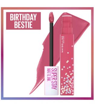 Maybelline - *Bday Edition* - SuperStay Matte Ink Liquid Lipstick - 395: Birthday Bestie