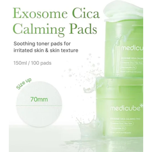 Medicube - *Cica* - Soothing pads with niacinamide and hyaluronic acid - 100pcs