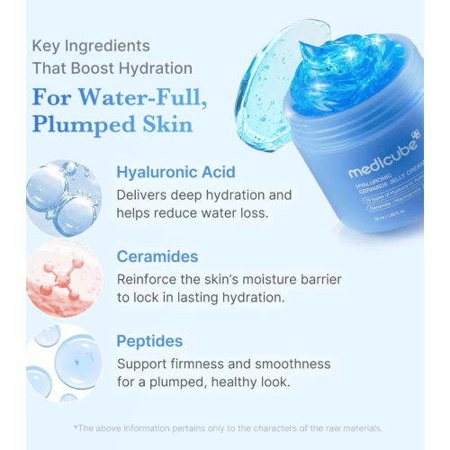Medicube - Moisturizing facial cream Hyaluronic Aqua Cooling Ceramide Jelly