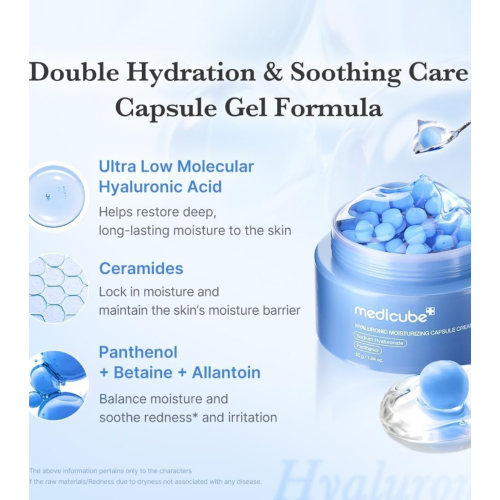 Medicube - Hyaluronic Moisturizing Capsule Cream moisturizing facial cream