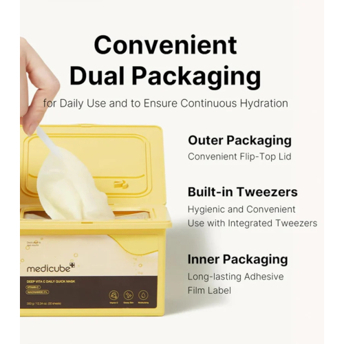 Medicube - *Deep Vita C* - Cellulose mask with vitamin C Daily Quick - 30ud