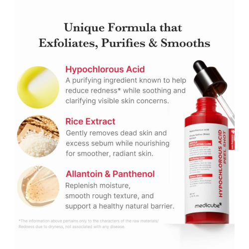 Medicube - Facial Exfoliant Hypochlorous Acid Peel Shot