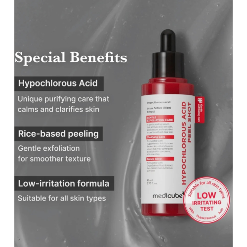 Medicube - Facial Exfoliant Hypochlorous Acid Peel Shot