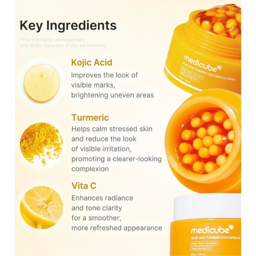 Medicube - *Kojic Acid* - Brightening facial cream Vita Capsule Cream