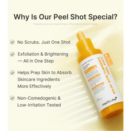 Medicube - *Kojic Acid* - Peeling illuminating facial Kojic Acid Turmeric Peel Shot