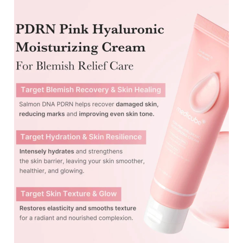 Medicube - *PDRN Pink* - Moisturizing facial cream Hyaluronic Moisturizing