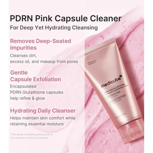 Medicube - *PDRN Pink* - Facial Cleanser Glutathione Capsule Foam
