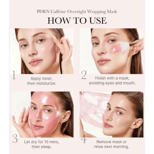 Medicube - *PDRN Pink* - Facial mask Caffeine Night Wrapping