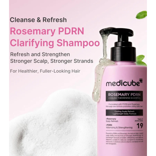 Medicube - *Rosemary PDRN* - Strengthening rosemary shampoo