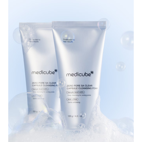 Medicube - *Zero Pore* - Exfoliating Foaming Facial Cleanser Clear Capsule