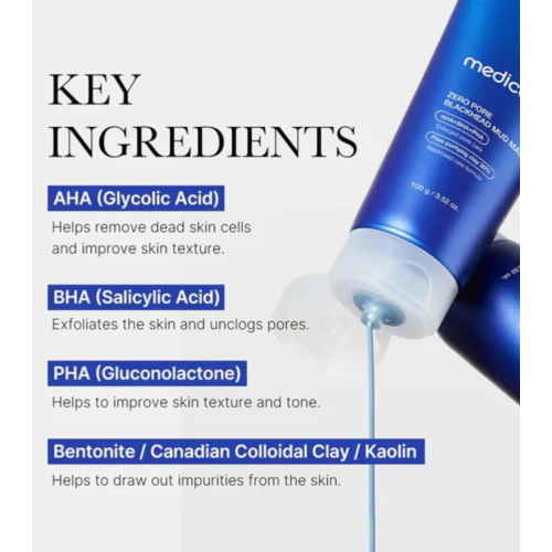Medicube - *Zero Pore* - Mask with AHA, BHA and PHA Blackhead Mud Mask