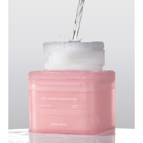 Mediheal - Facial tonic with collagen pads format