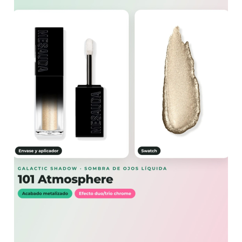 Mesauda - Pack of 2 liquid shadows Galactic Shadow - 101: Atmosphere + 105: Another World