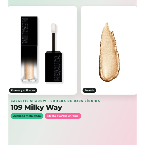 Mesauda - Pack of 2 liquid shadows Galactic Shadow - 109: Milky Way + 108: Andromeda