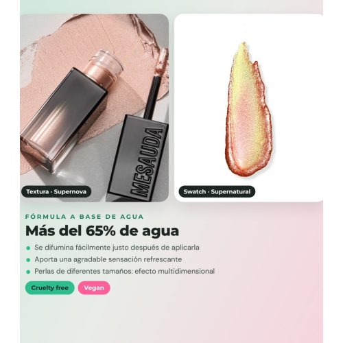 Mesauda - Pack of 2 liquid shadows Galactic Shadow - 110: Supernova + 106: Supernatural