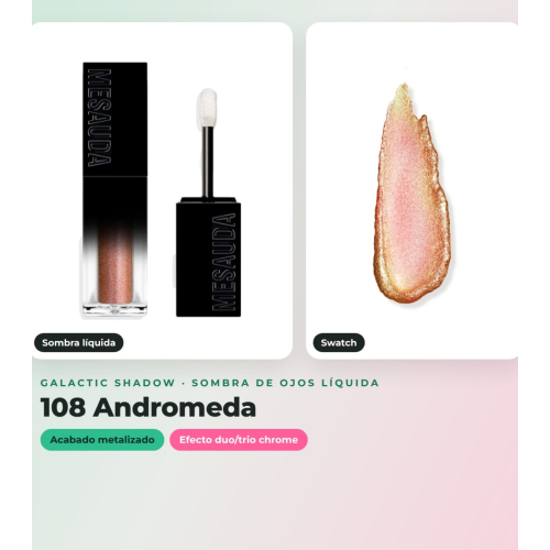 Mesauda - Pack of 3 liquid shadows Galactic Shadow - 108: Andromeda + 105: Another World + 101: Atmosphere