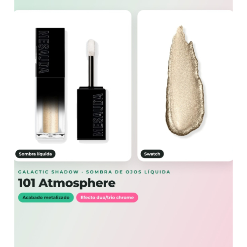 Mesauda - Pack of 3 liquid shadows Galactic Shadow - 108: Andromeda + 105: Another World + 101: Atmosphere