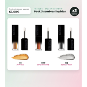 Mesauda - Pack of 3 liquid shadows Galactic Shadow - 111: Jupiter + 107: Life on Mars + 112: Rocket Man