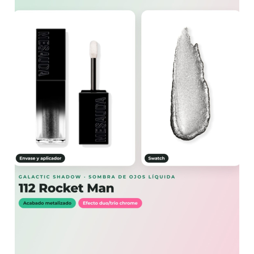 Mesauda - Pack of 3 liquid shadows Galactic Shadow - 111: Jupiter + 107: Life on Mars + 112: Rocket Man
