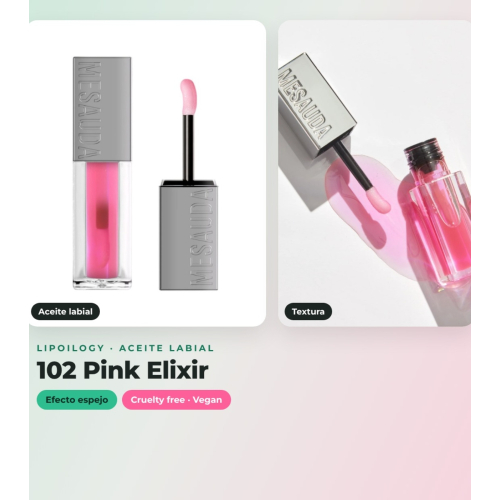 Mesauda - Duo pack lip oil Lipoilogy - 102: Pink Elixir + 103: Ruby Fusion