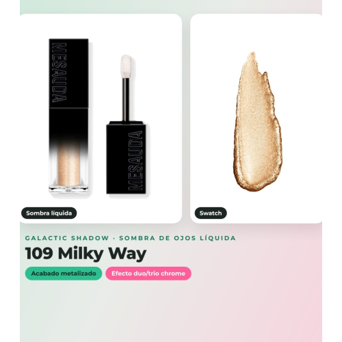 Mesauda - Eye pack Galactic Shadow 109: Milky Way + Drawmatic Shadow 111: Bronzed + Mascara Femuline
