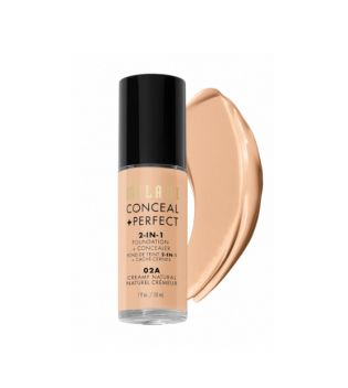 Milani - Conceal+Perfect 2-in-1 Foundation - 02A: Creamy Natural