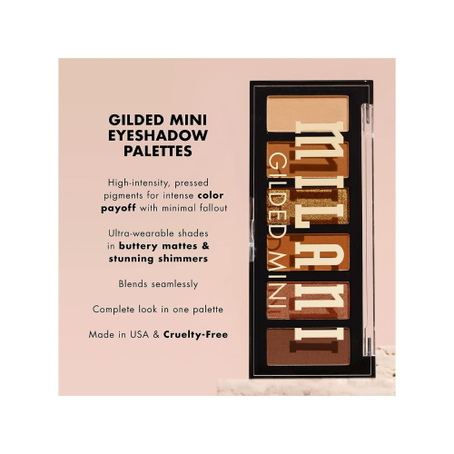 Milani - Eyeshadow Palette Gilded Mini - 110: Whiskey Business