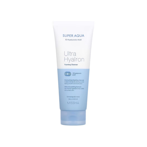 Missha - *Super Aqua* - Cleansing foam with hyaluronic acid Ultra Hyalron