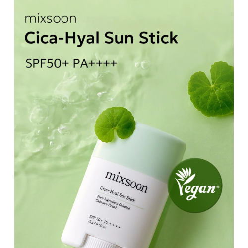 Mixsoon - Facial sunscreen stick Cica Hyal SPF50+ PA++++