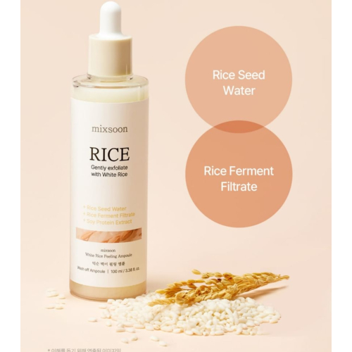 Mixsoon - Moisturizing and Exfoliating Serum White Rice