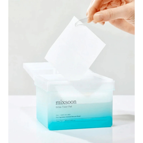 Mixsoon - Hydrating facial toner in pad format with bifida ferment extract