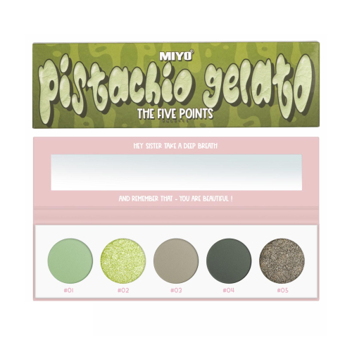 Miyo - Eyeshadow Palette Five Points - 36: Pistachio Gelato