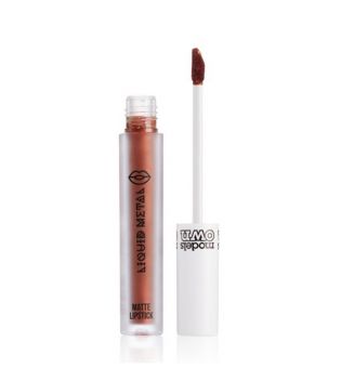 Models Own - Liquid Metal Matte Lipstick - MLG10: Copper foil