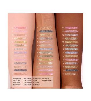 Moira - Eyeliner Glitter Glitter Liner - 014: Pinky Promise