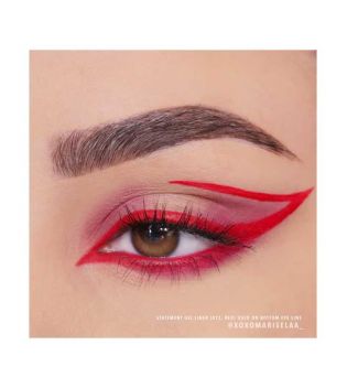 Moira - Waterproof eyeliner Eye catching Dip Liner - 13: Red