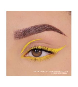 Moira - Waterproof eyeliner Eye catching Dip Liner - 18: Yellow