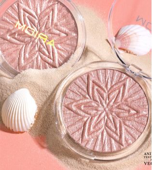Moira - Illuminating Powder for Face and Body Sun Glow - 002: Rose Petals