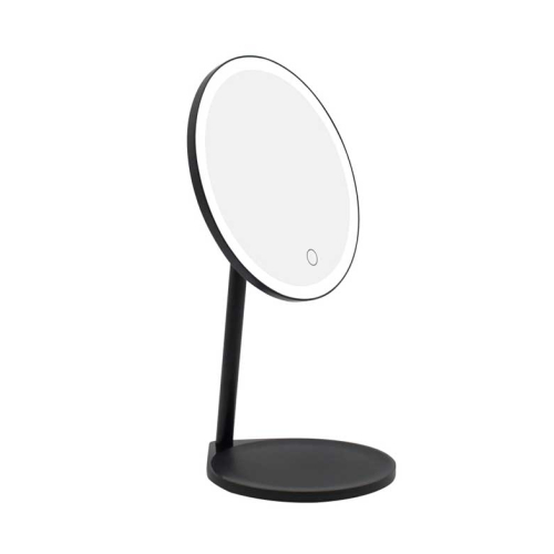 MQBeauty - Black Vanity Rechargeable Mirror with Dimmable LED Lighting