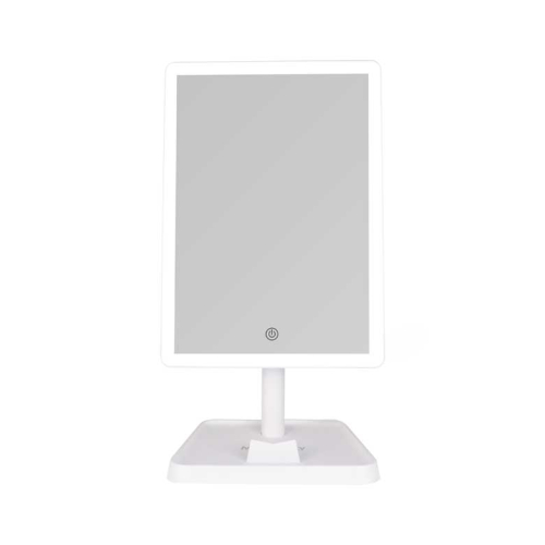 MQBeauty - Rechargeable Vanity Mirror with Dimmable LED Lighting - White