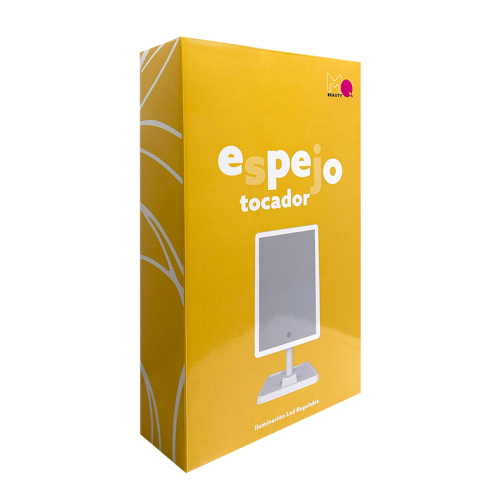 MQBeauty - Rechargeable Vanity Mirror with Dimmable LED Lighting - White