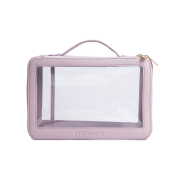 MQBeauty - Transparent toiletry bag with two compartments - Lavender