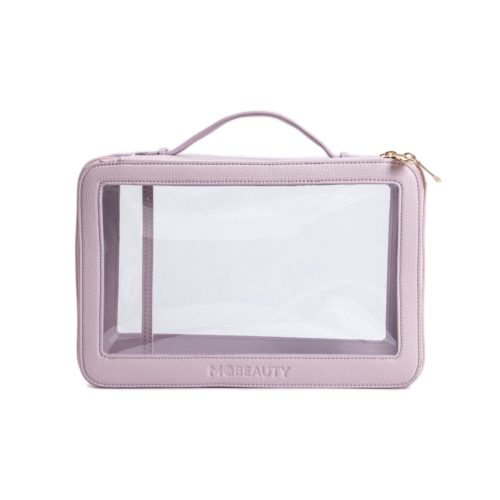 MQBeauty - Transparent toiletry bag with two compartments - Lavender