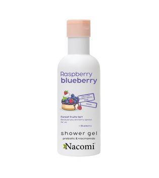 Nacomi - Rejuvenating Shower Gel - Blueberry and Raspberry