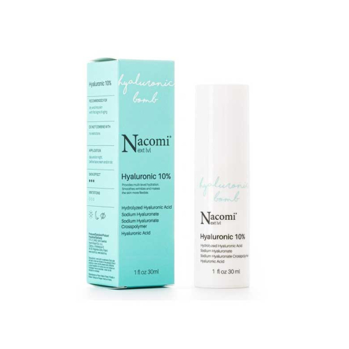 Nacomi - * Next Level * - Hyaluronic Acid Serum 10% Hyaluronic Bomb