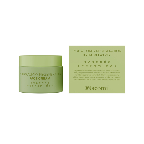 Nacomi - *Rich & Comfy Regeneration* - Regenerating facial cream with avocado and ceramides
