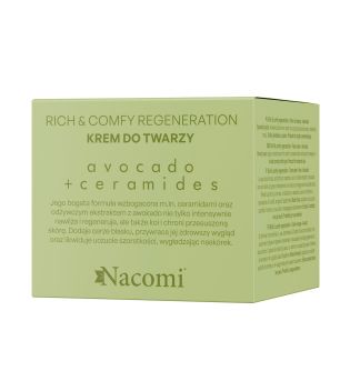 Nacomi - *Rich & Comfy Regeneration* - Regenerating facial cream with avocado and ceramides