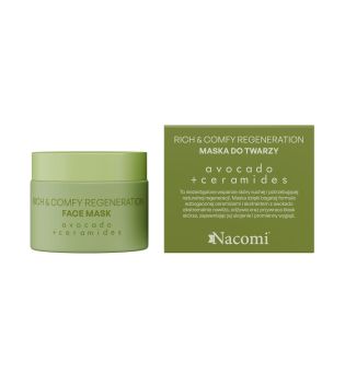 Nacomi - *Rich & Comfy Regeneration* - Regenerating facial mask with avocado and ceramides